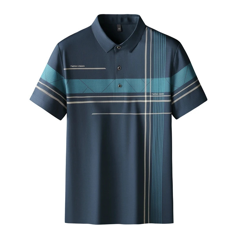 Men's Polos 8XL 7XL 6XL Classic Loose Polo Shirt Men Summer Short Sleeve Men's Shirts Business Clothing High End Casual Mens TShirt 231212