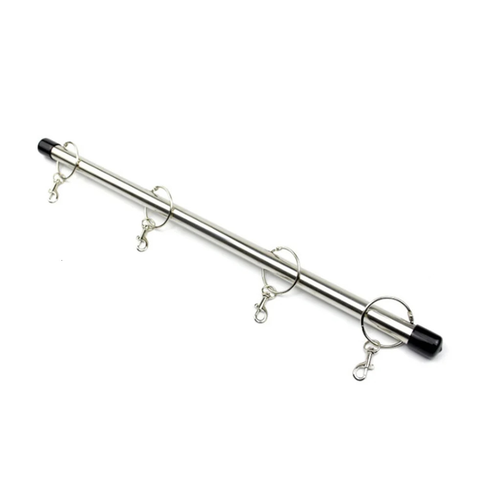 Adult Toys BDSM Bondage Adjustable Handcuffs Ankle Cuffs with Stainless Steel Spreader Open Legs Pu Leather Set for Couple Sex Games 231213 - view 7