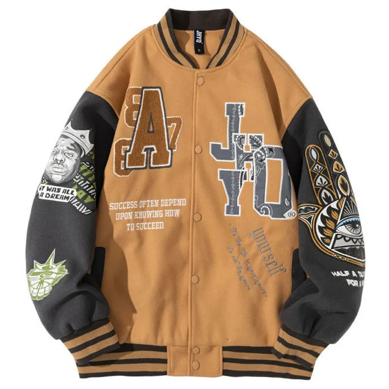 Men's Jackets Men Women Letter Embroidery Varsity Jackets Japanese Thin Oversized Spring Autumn Baseball Jacket Coat Hip Hop Harajuku College 231