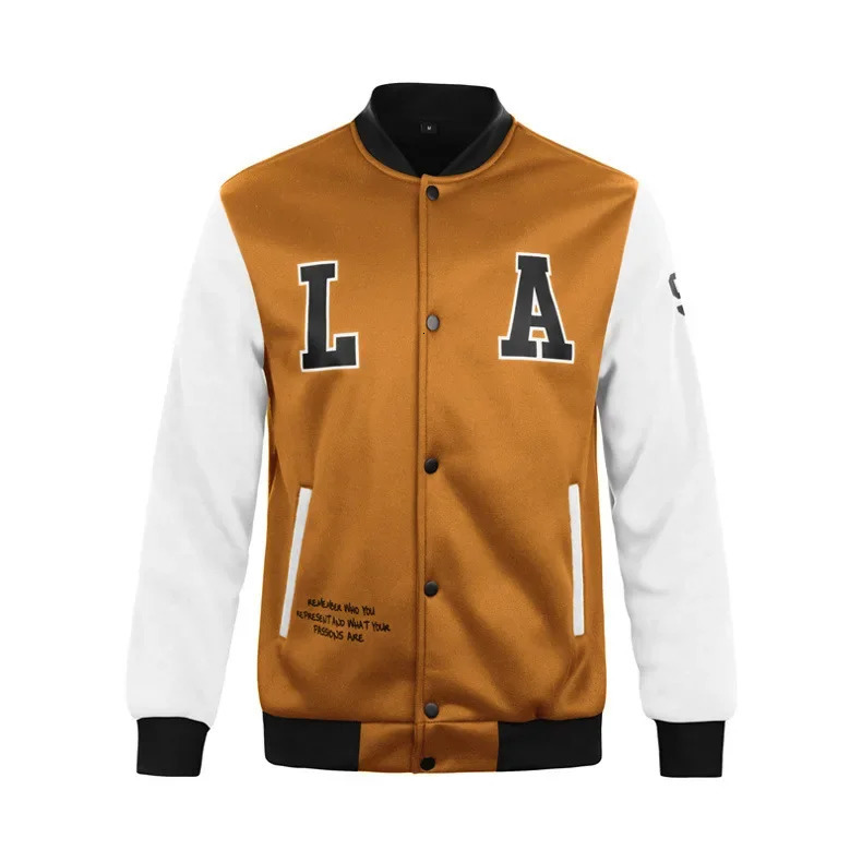 Men's Jackets Autumn Leisure Sports Couple Suit Personalized Letter Stand-up Collar Cardigan Coats Winter Embroidered Baseball Jacket for Men 231