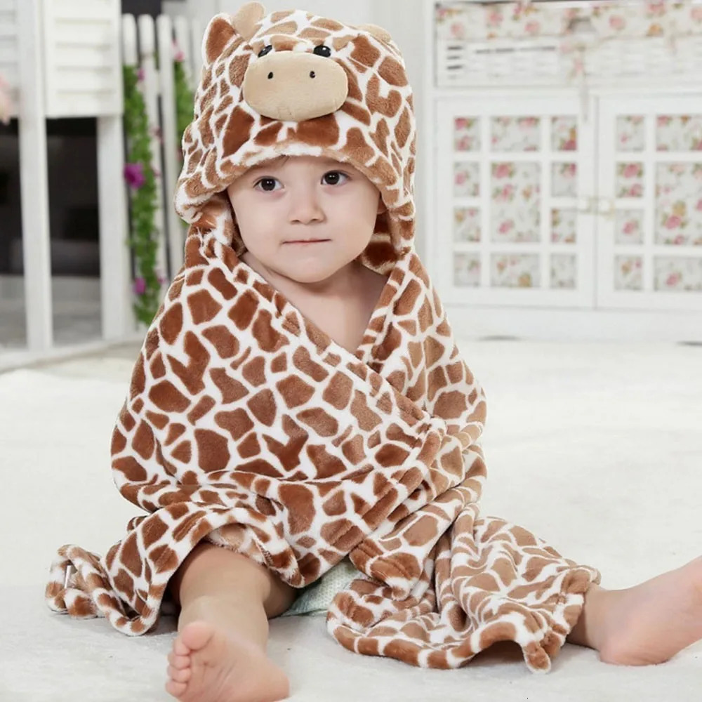 Towels Robes Premium Baby Towel Baby Washcloth Cute Animal Baby Stuff Bamboo Kids Bath Towel Extra Soft And Thick born Towel Washcloth 231212