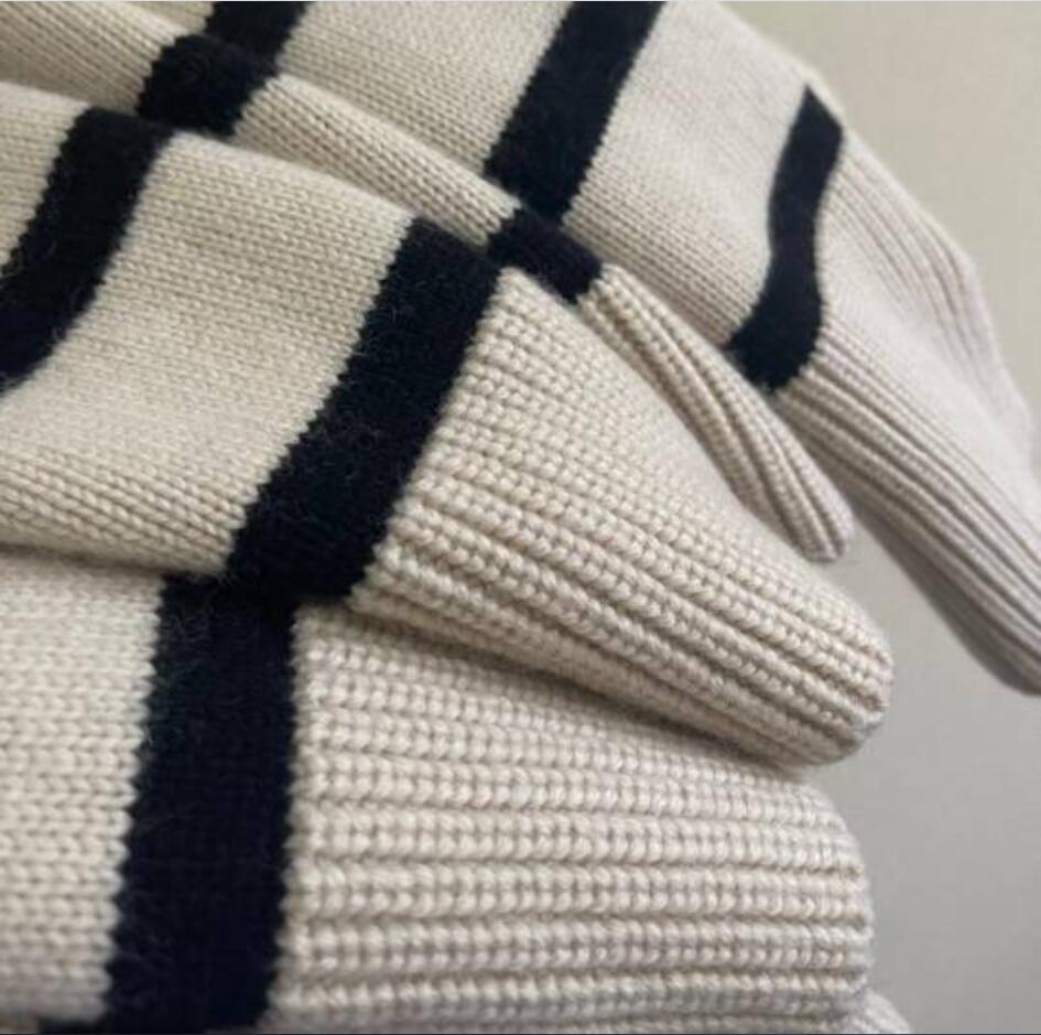 KHAIT * Woolen sweater women's new loose collar long sleeved pullover sweater for autumn and winter -24