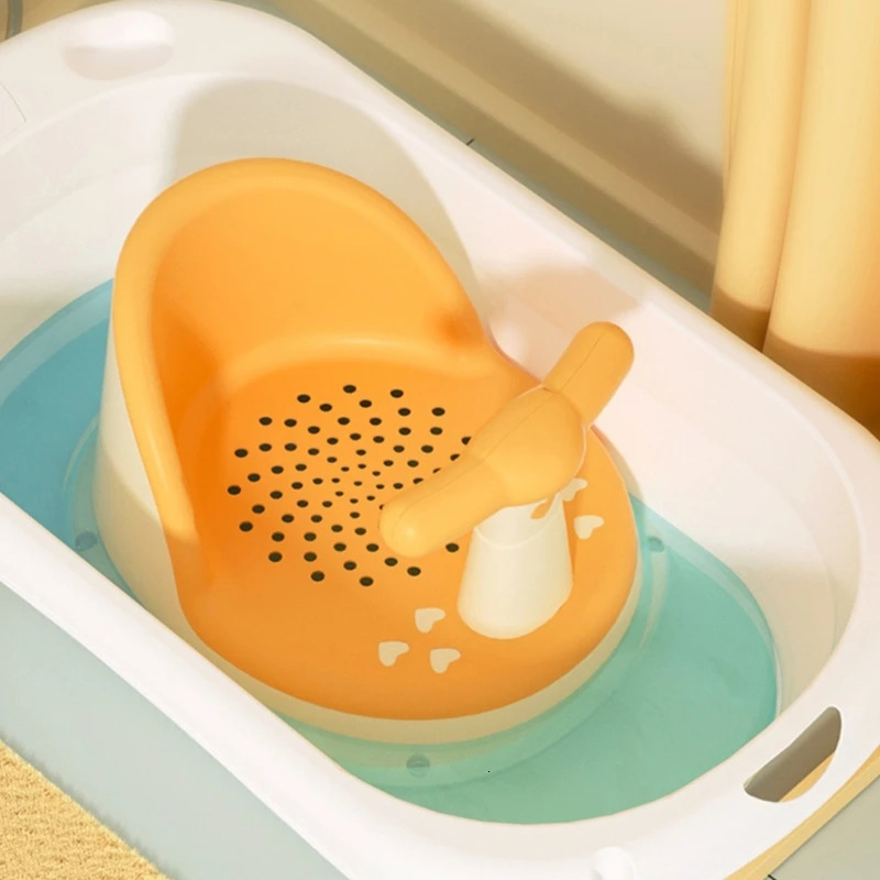 Bathing Tubs Seats Infant Bath Tub Comfortable Baby Bath Chair Anti Slip Bathing Great Shower Gift for borns 6-18 Months 231212