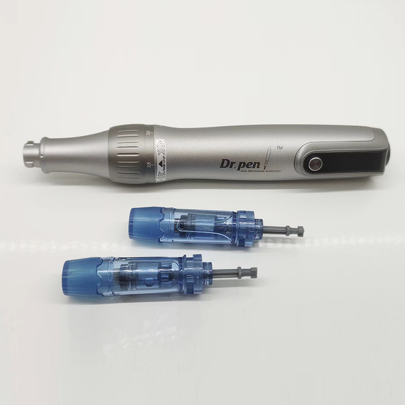 Electric Dermapen Dr.pen M8S for Home Skin Care - Microneedling Device & Replaceable Needles Cartridges 2 Pcs 18 Pin Derma Pen Face Mesotherapy