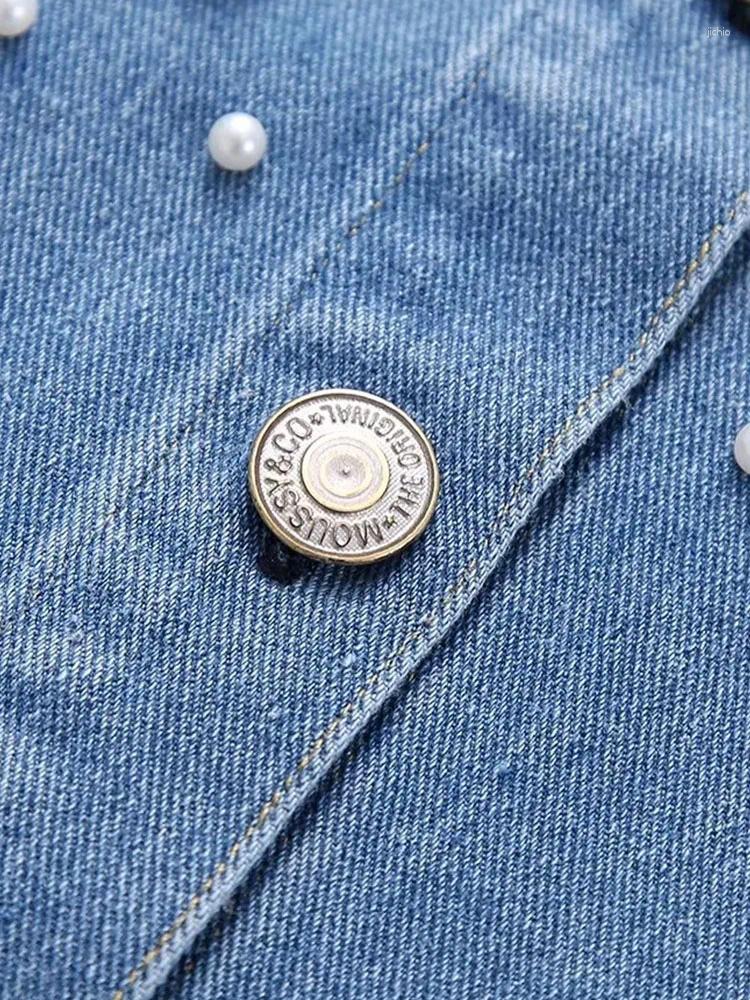 Womens Blouses Women Denim Shirt 2023 Autumn Long Sleeve Elegant Female Casual Streetwear Tops
