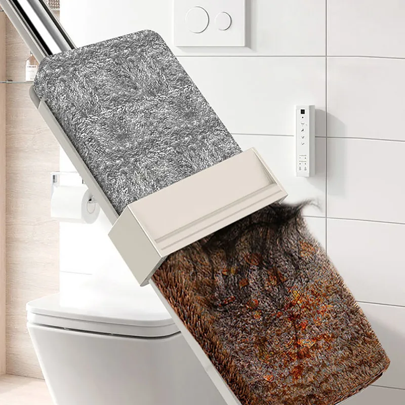 32cm Magic Self-Cleaning Squeeze Microfiber Spin And Go Flat Mop For Washing or Home Cleaning Tool Bathroom Accessories 220329