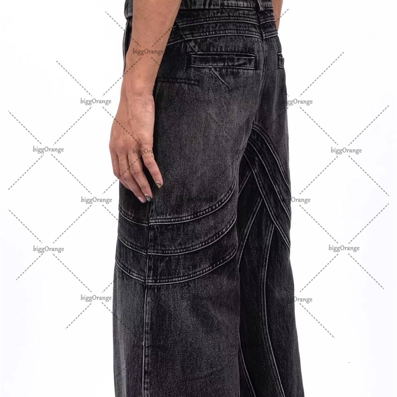 Mens Jeans Y2K Punk Hip Hop Men Women Streetwear Work Clothes Ripped Style Loose Washed Clothing Floor Mopping Pants 231212
