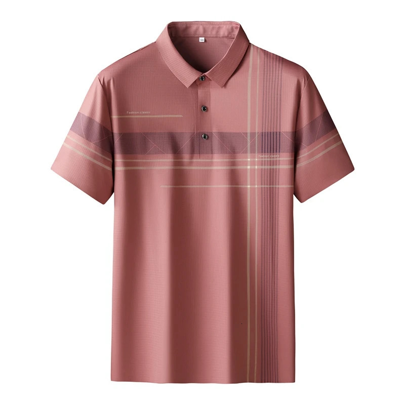 Men's Polos 8XL 7XL 6XL Classic Loose Polo Shirt Men Summer Short Sleeve Men's Shirts Business Clothing High End Casual Mens TShirt 231212