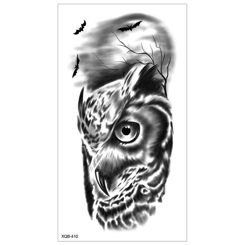 New full arm tattoo sticker animal half tiger lion waterproof set optional
