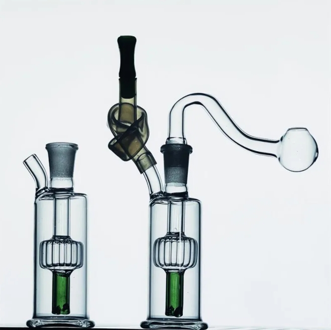 Mini Hookah Beaker Bong Bubbler Water Bongs Thick Glass Water Pipes With 10mm bowls