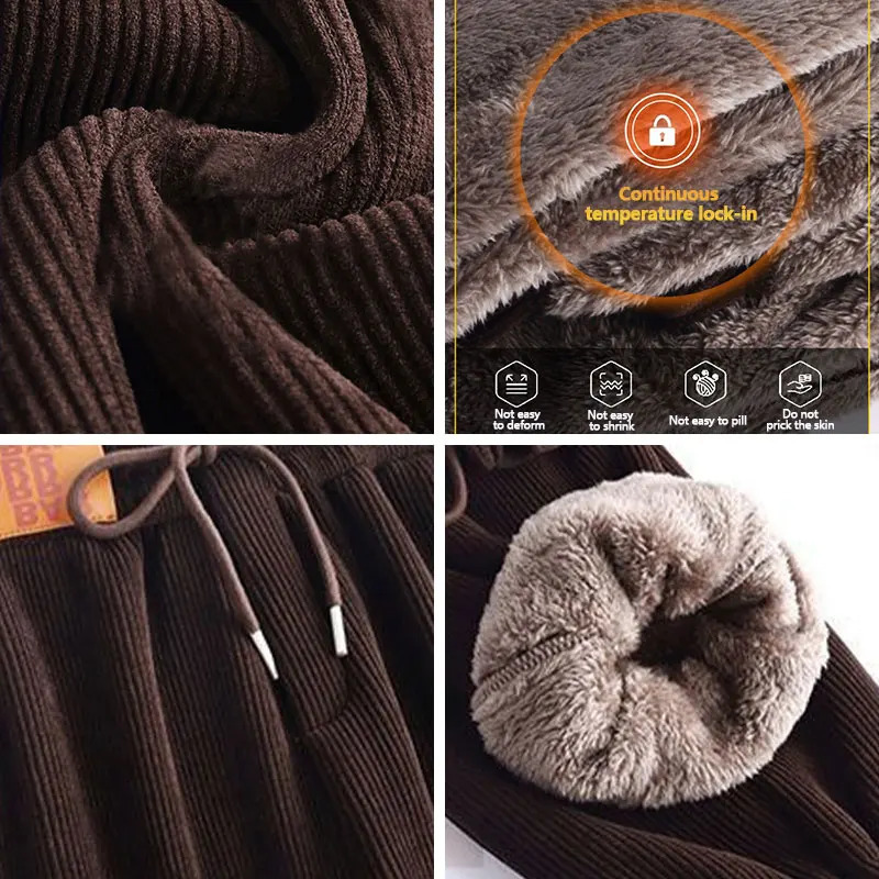 Women's Pants Capris Pants Women Plush Sweatpants Women'S Autumn And Winter Pants Loose Straddle Casual Lamb Fleece Warm Cotton Pants 231212