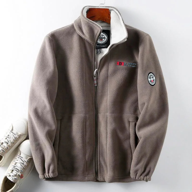Mens Jackets Winter Autumn Oversize Outer Fleece Men Fluffy Coats Plus Size Clothing Warm Solid Casual Jacket 231212