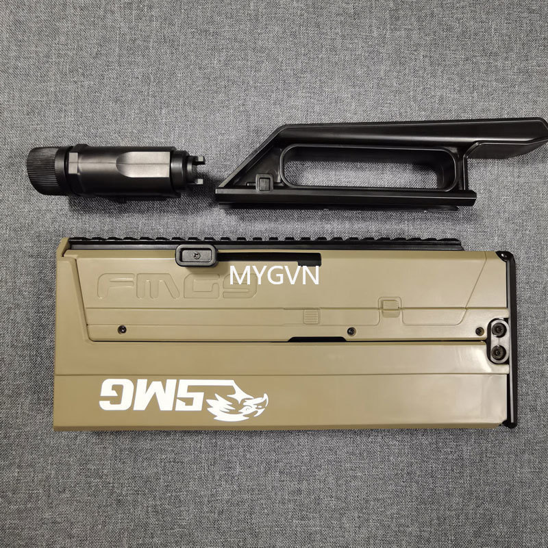 FMG 9 Folding Submachine Gun Toy Soft Bullet Blaster Manual Shooting Launcher For Adults Boys Children Outdoor