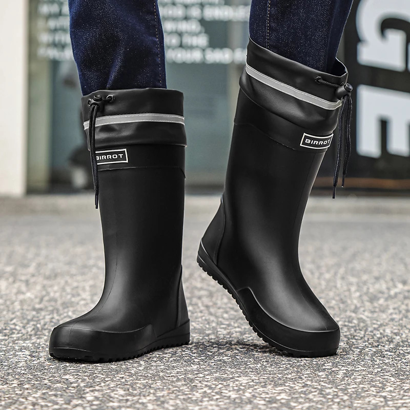Boots YISHEN Rain Man Shoes High Top Climbing Fishing Rubber Winter Waterproof Mens Garden Unisex Botas De Iluvia 231212