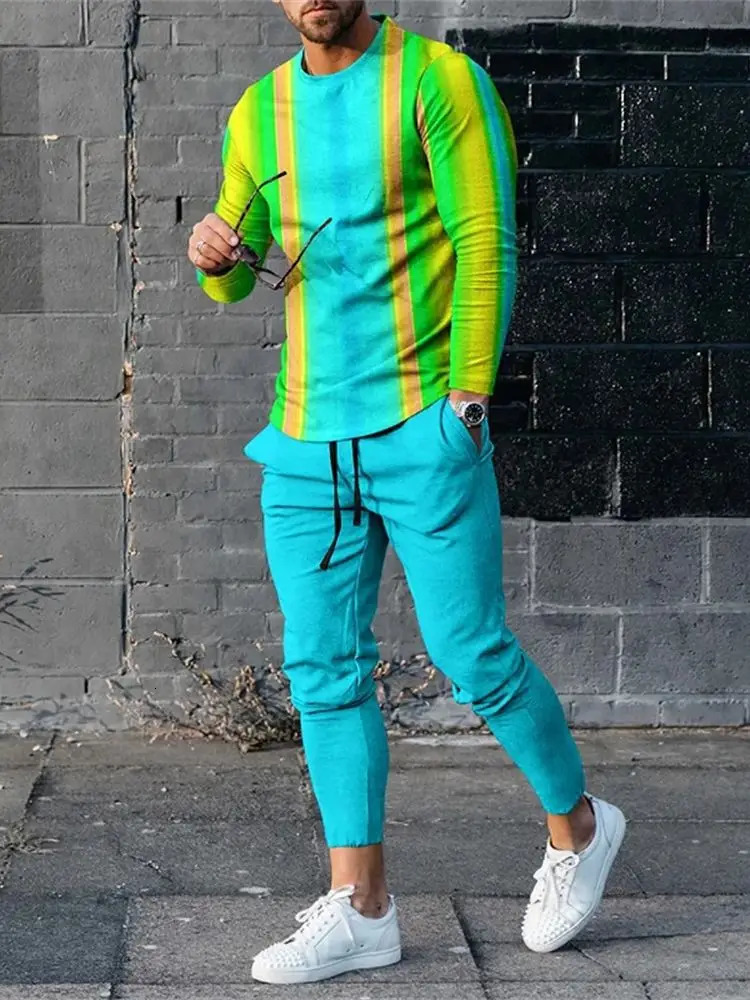 Men's Tracksuits Autumn Tracksuit Long Sleeve T Shirtsweatpants Suit Men Streetwear Vintage Sweatshirt Oversized Men Clothing 2 Piece Sets 231212