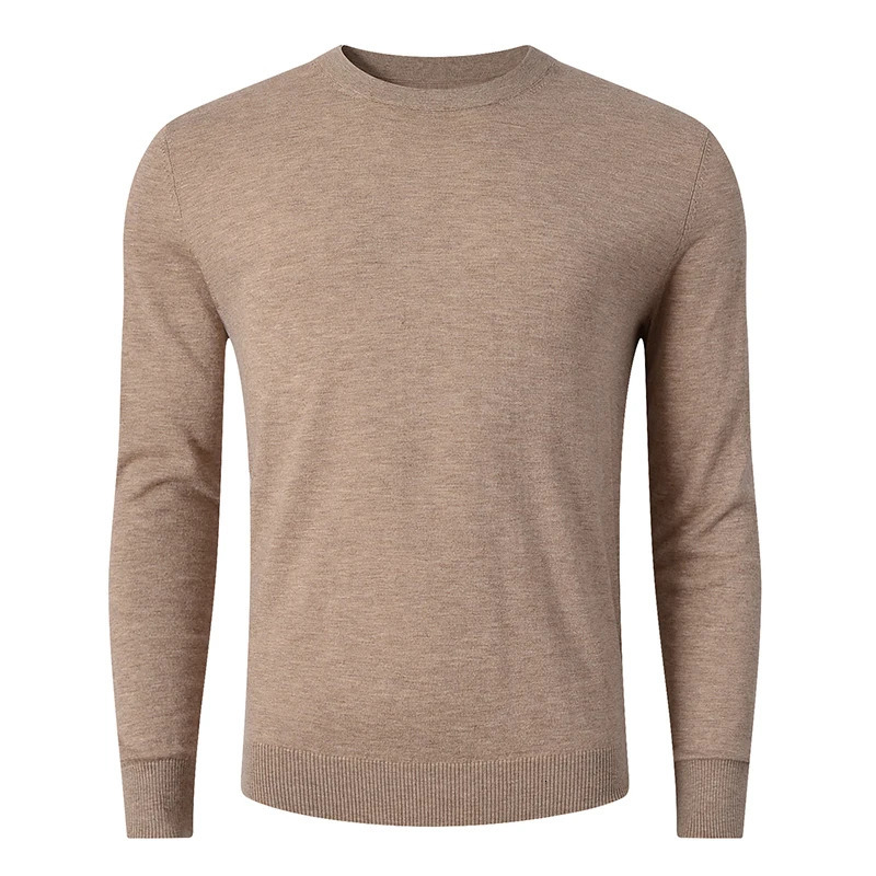 Men's Sweaters Men's Lightweight Merino Wool Crewneck Sweater Underwear T Shirt -Warm Winter Man Clothes Tops Sweaters 231212