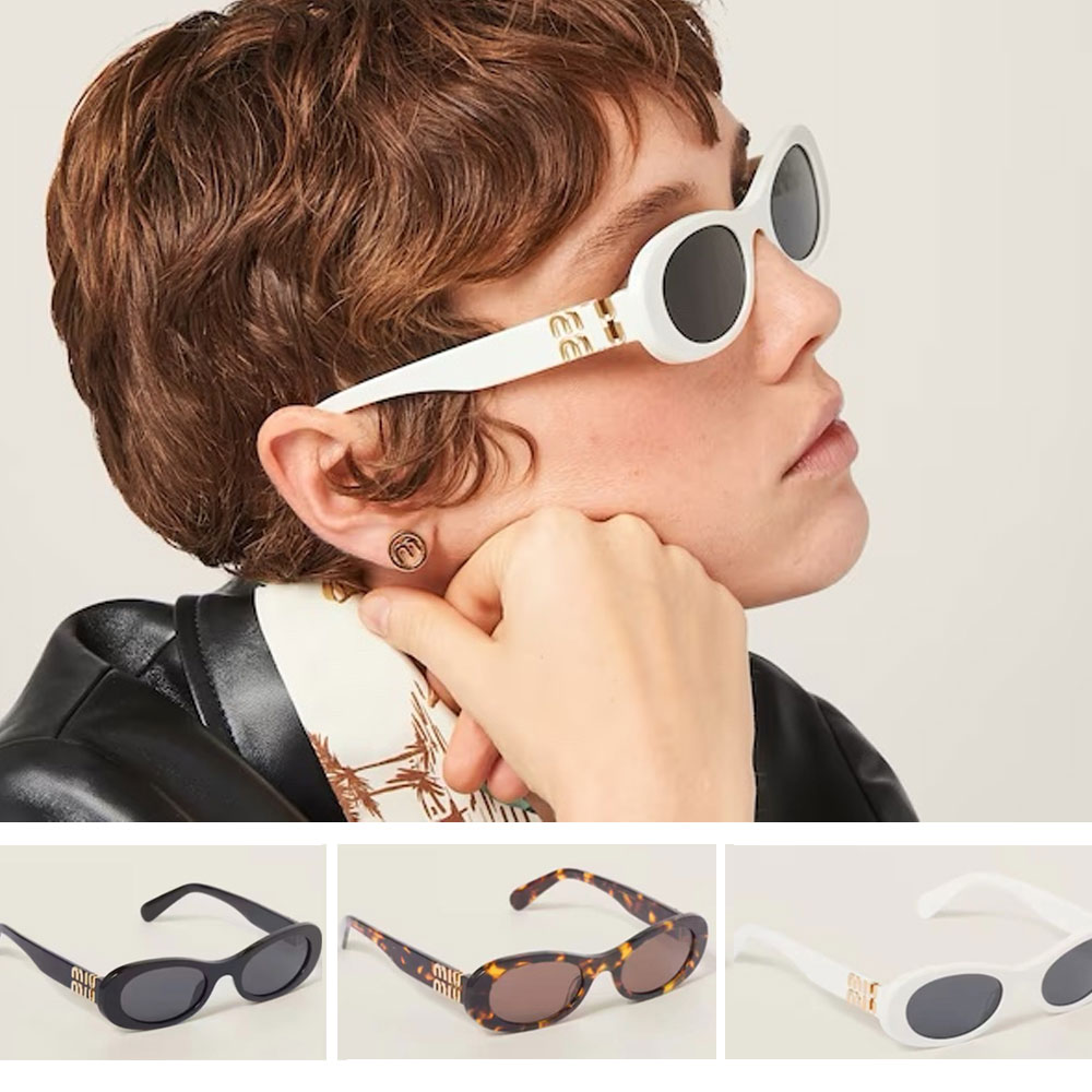 Miumius SMU 06ZS sunglasses Women's Luxury Designer High Quality Glasses Men's Round Frame Premium PC Sheet Miui Miui Sunglasses