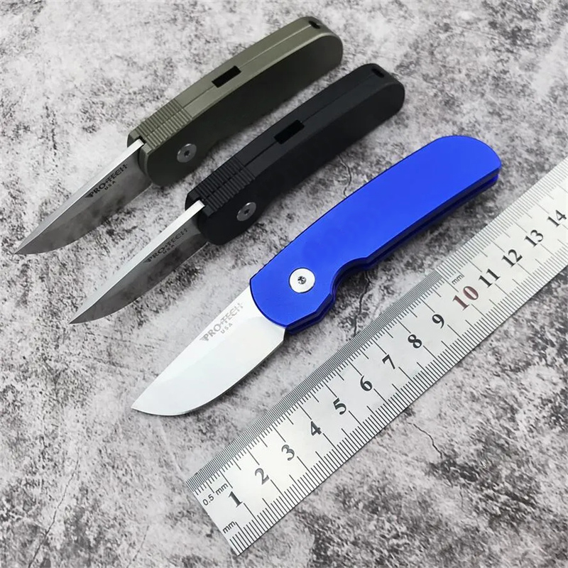 Mini Pro Tech 2203 Godfather Hunting Folding Knife T6-6061 Aluminum Alloy Tactical Knifes Outdoor Survival Defense Easy To Carry Knives 3300 5201 5101