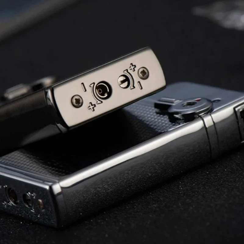 Jobon Two Flameswindproof Blue Jet + Open Flame Lighter Metal No Gas Inflatable Grinding Wheel Smoking Gift Box W260202