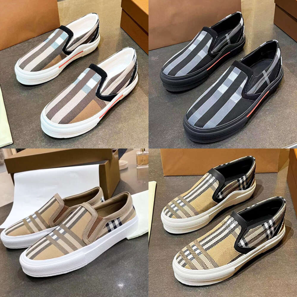 Designer Vintage Sneaker Men Casual Shoe Two-tone Cotton Flats Shoe Letter Calfskin Canvas Trainers Size 35-45 With Box 499