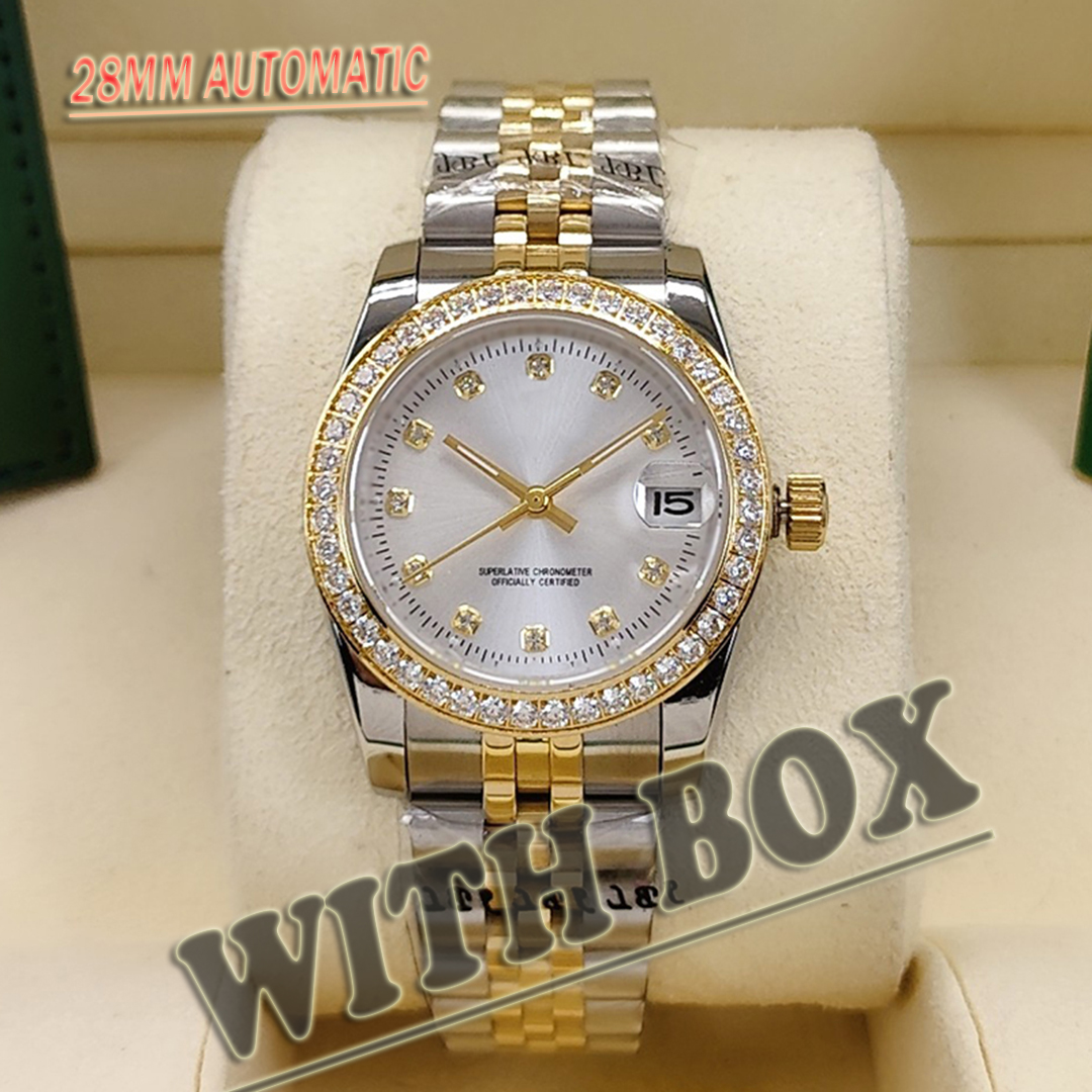 Womens watches womenwatch ladies designer watch 28mm le montre silver watch woman automatic watch Stainless Steel Wristwatches luxury watch for women watches