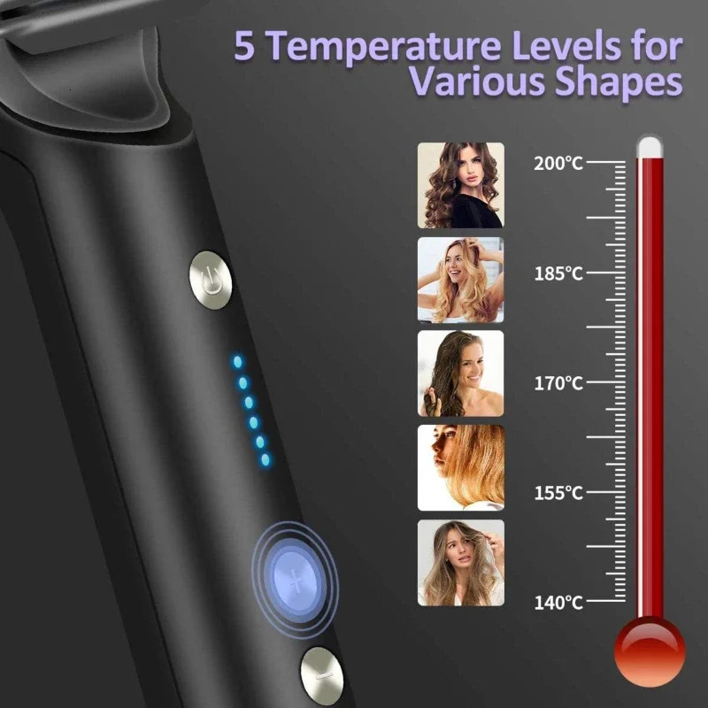 Hair Straighteners 2 In 1 Hair Straightening Brush Negative Ion Hair Straightener Heating Comb Multifunctional Hair Curler Curling Iron Stying Tool 23