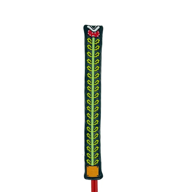 Other Golf Products Golf pointer cover Golf Alignment Stick Cover golf Locating rod sleeve PU Leather Double-sided embroidery Cannibal flower 231214