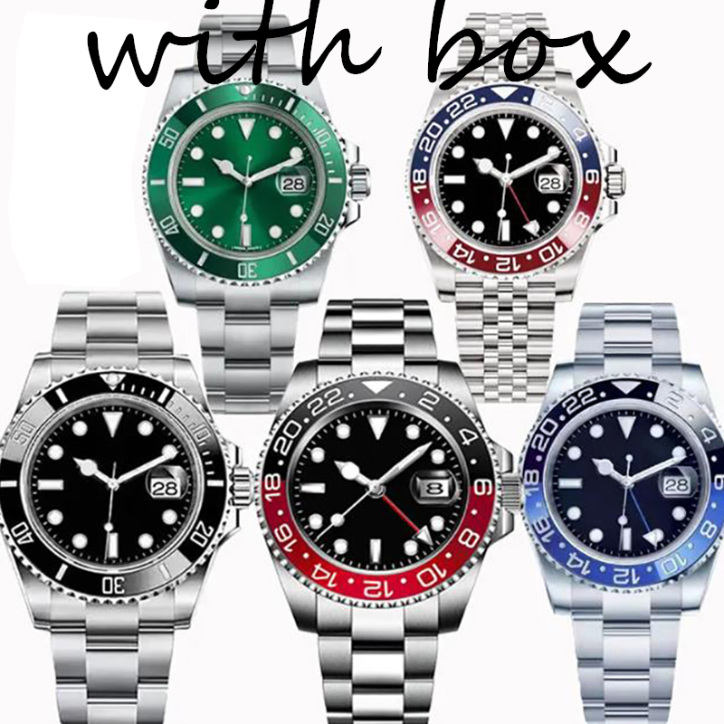 Men's Watch AAA Mechanical Designer Watch High Quality Classic Casual dhgate montre de luxe gmt 40mm Sapphire Swimming Watch Black dial Luxury Watch