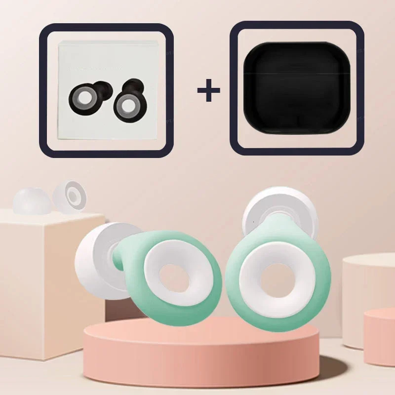 Nose clip Swimming Ear Nose Clips Professional Waterproof Earplug Silicone Earplug Exquisite Set Noise Reduction Earplugs For Sleeping 231213