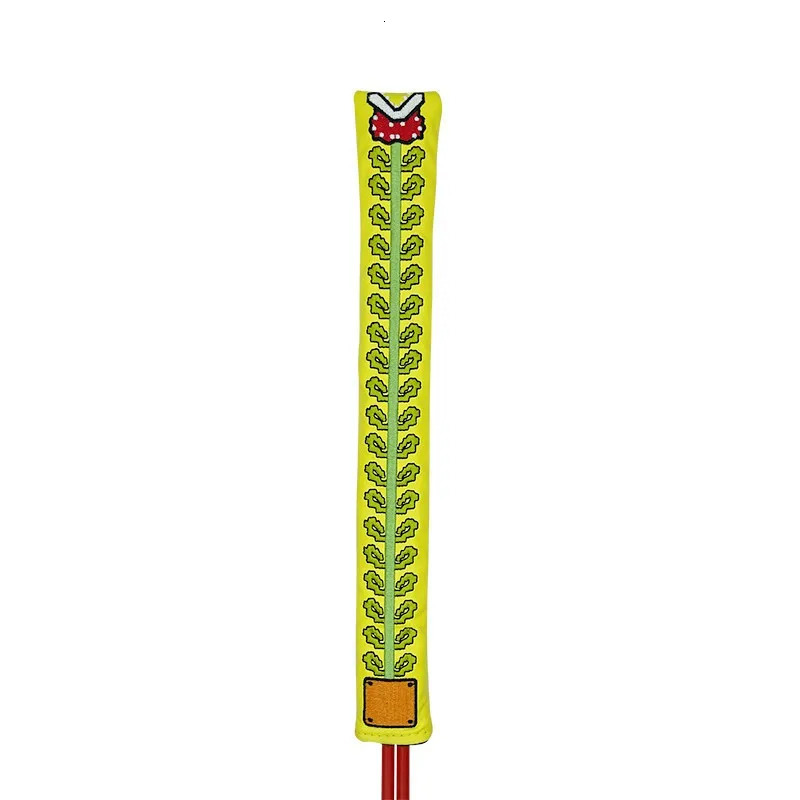 Other Golf Products Golf pointer cover Golf Alignment Stick Cover golf Locating rod sleeve PU Leather Double-sided embroidery Cannibal flower 231214