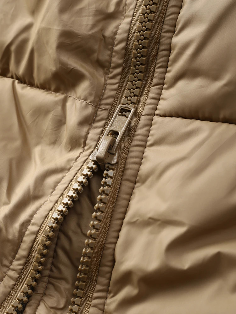 Women's Down Parkas Korean Thick Solid Long Jacket Woman Turn-down Collar Coat Loose Long Sleeve Winter Female Zipper Warm Casual Warm Clothes 23