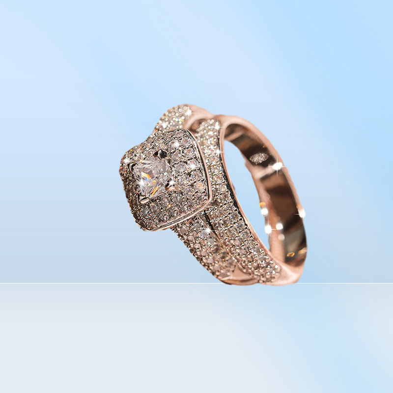 Fashion brand rings for women top designer S925 sterling silver women039s ring luxury full diamond engagement ring woman Valent513