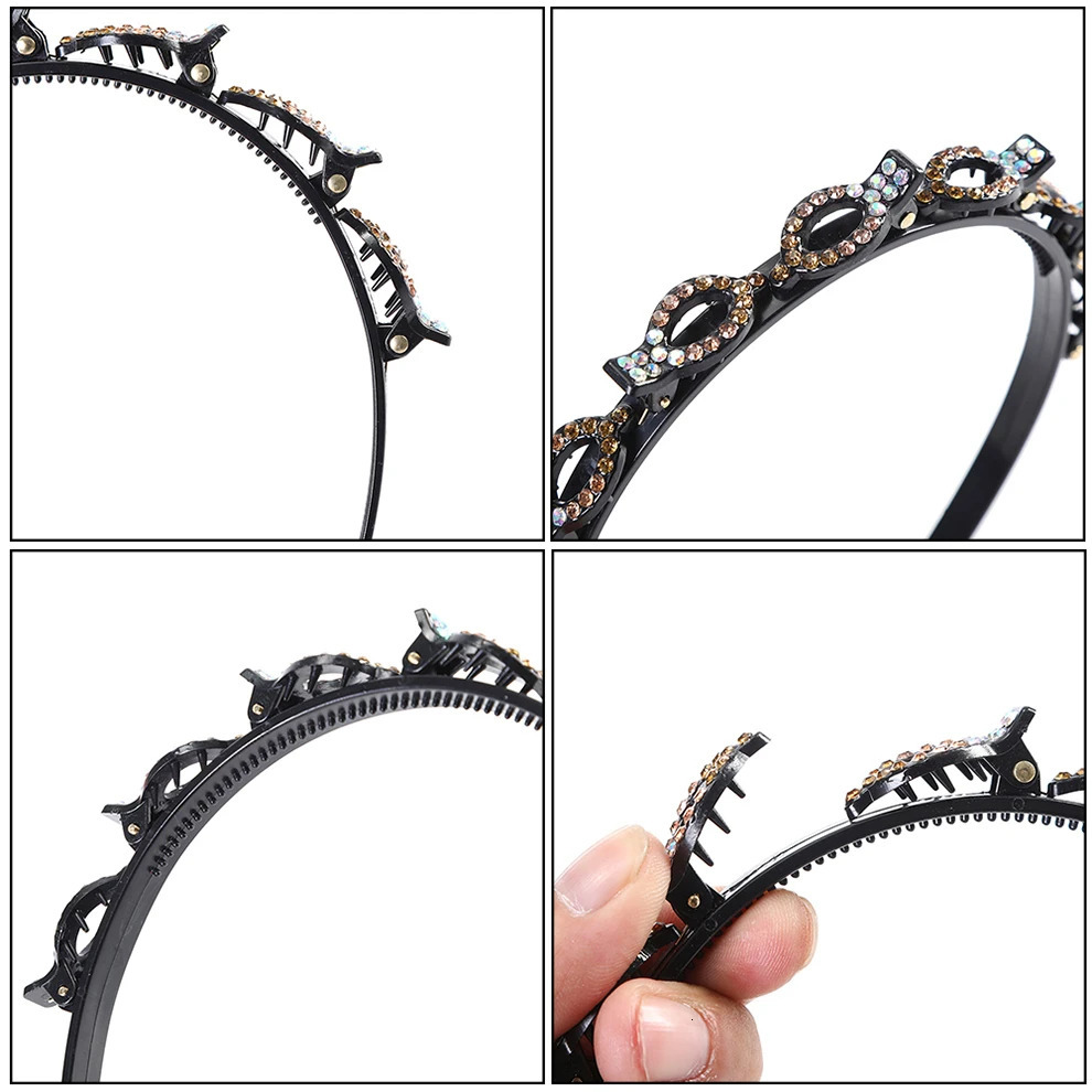 Headbands Molans anti slip Alice headband pearl headband womens headband ring claw clip double bangs hair accessories hair clip 231213