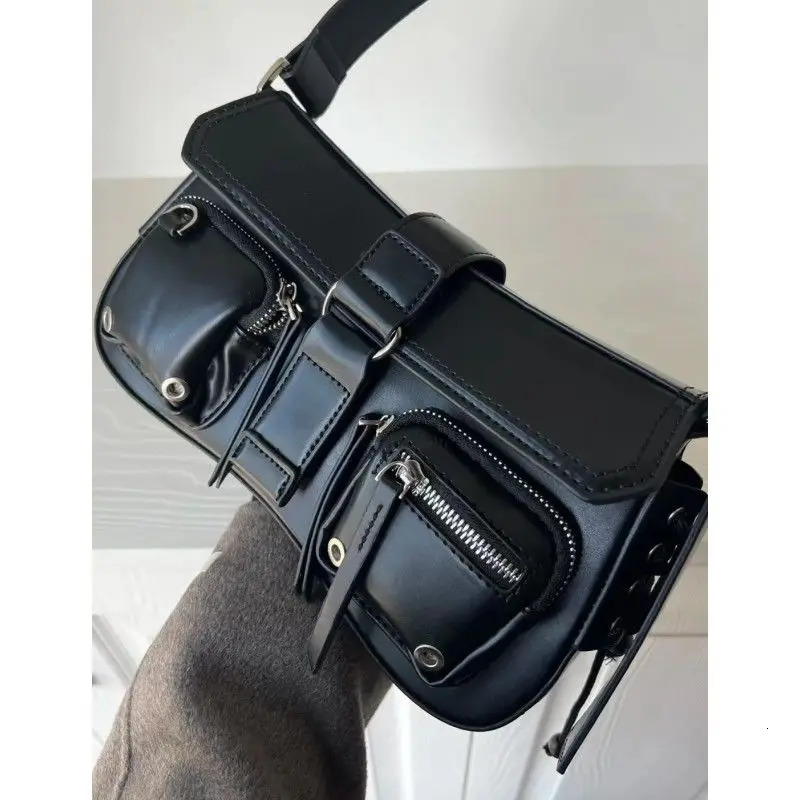 Evening Bags HAEX Punk Women's Bag Trend Vintage PU Underarm Shoulder Bolso Mujer Harajuku Moto Style Individuality Sac A Main Femme R250317