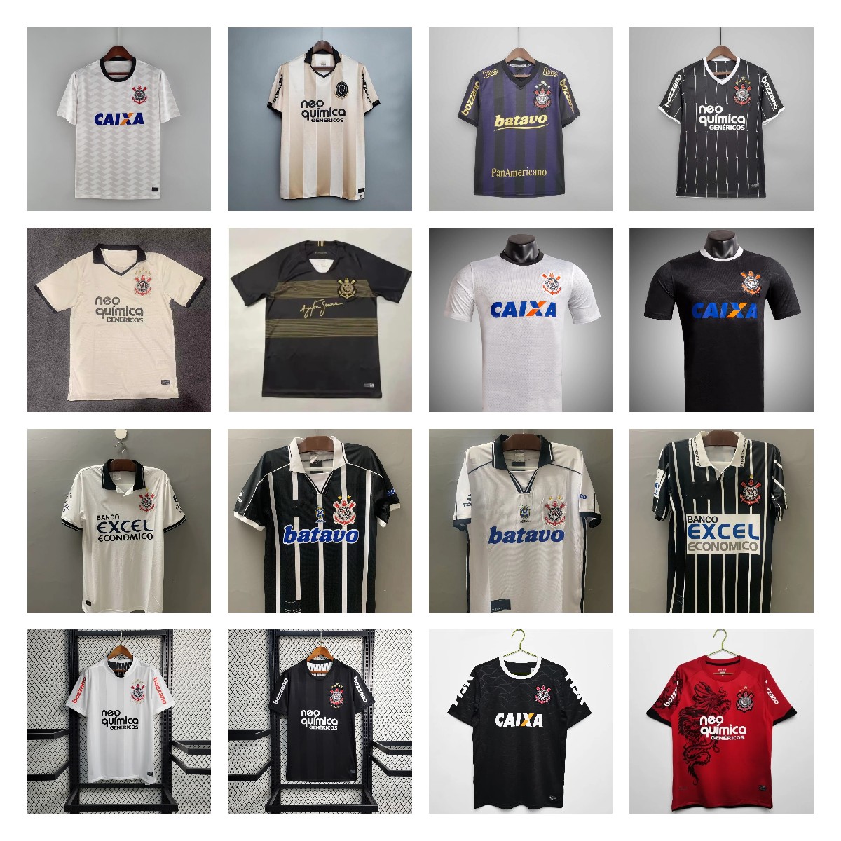 Corinthian Soccer Jerseys Paulista WILLIAN ROGER GUEDES camisetas de futbol gil GABRIEL Balbuena CASSIO football shirt retro 09 10 11 12 13 14 15 AUGUSTO fans version