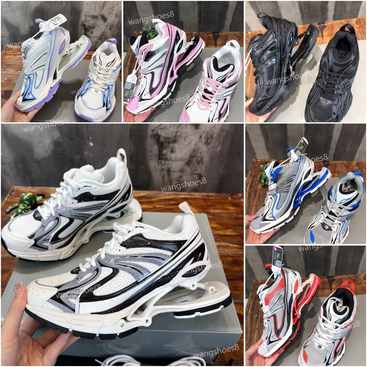 Paris Designer fashion X-Pander Casual Shoes Triple S 60 Elasticity Mesh Leather Nylon Breathable XPander Men Women shoes Size 35-45