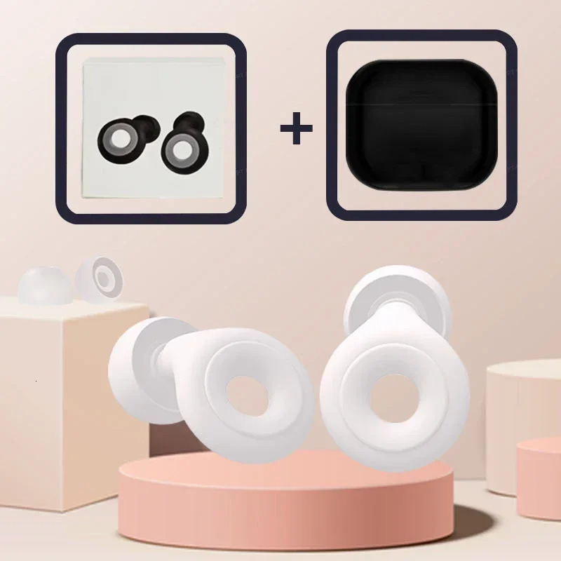Nose clip Swimming Ear Nose Clips Professional Waterproof Earplug Silicone Earplug Exquisite Set Noise Reduction Earplugs For Sleeping 231213