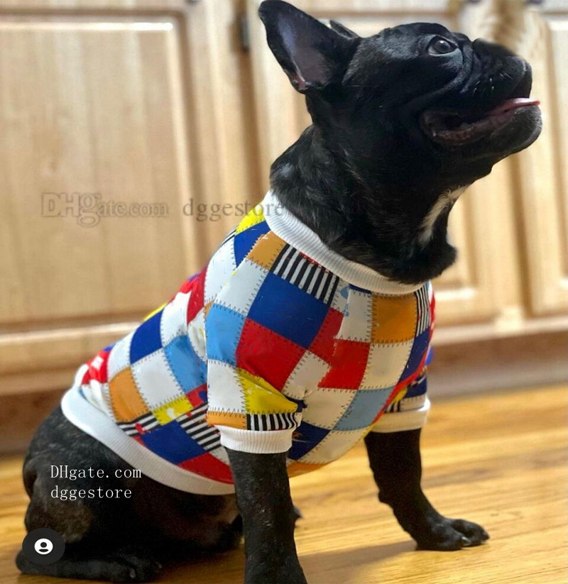 free shipping Designer Clothes Apparel ic Hook Pattern Shirts Soft Sweatshirts Spring Autumn Seasons Stretchy Sweater for Small Dog XXL A895
