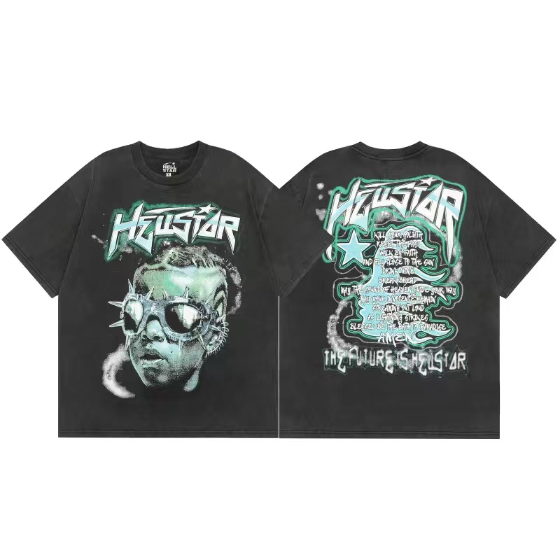 Halloween Designer T Casual Cotton T-Shirt Quality Trend With Monogrammed Print Short Sleeve Top Mens Hip Hop Clothing Hellness Starness Shirt designer t shirt y2k