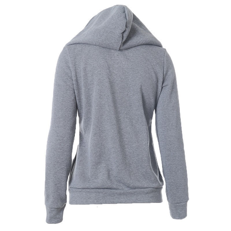 Fashion Warm Sweatshirt womens hoodies long sleeve Patchwork Oversized Hooded Zipper Casual hoodie sweatshirts ladies tops 201030