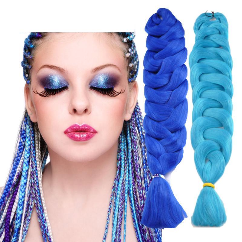 Braid Hair 82 Inches 165g Pack Synthetic Hair Crochet Braids Single Color Premium Ultra Jumbo Braid Hair Warkocze Cabello Trenzado Ultra Jumbo Premium
