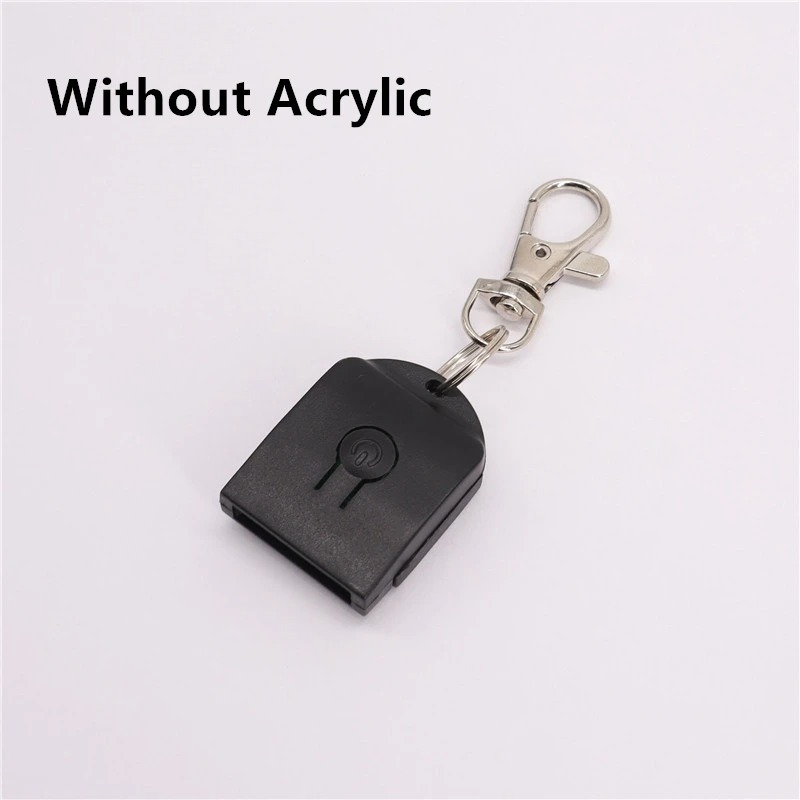 Led 3D Blank Acrylic Keychain RGB Colorful Night Light Key Pendant Lamp Wedding Christmas Decor Diy Gift Key Ring