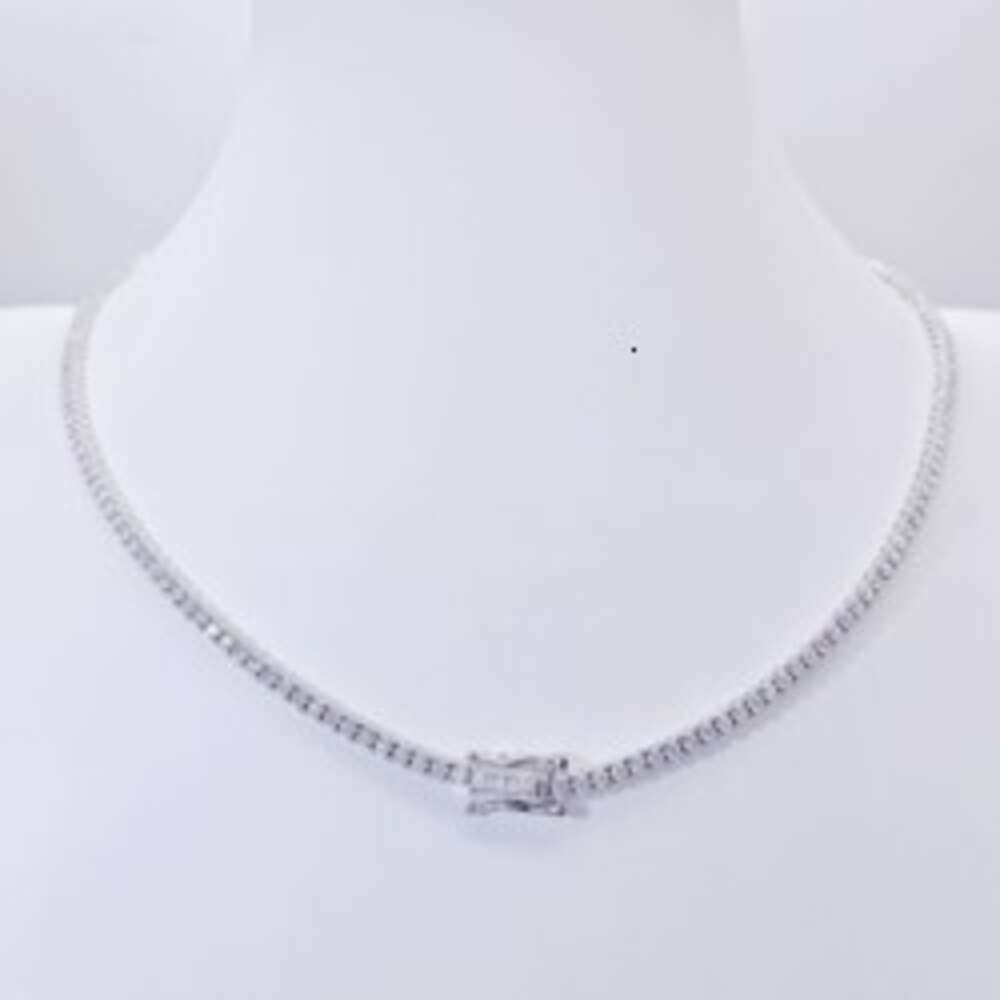 necklace moissanite chain Factory price full size moissanite tennis bracelet necklace pass diamond tester tennis chain