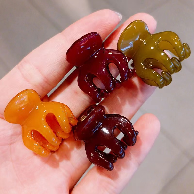 mini small size broken hair bangs grab clip internet celebrity same style side hair grab top clip shark clip half tie hair clip wholesale 5 sets/piece