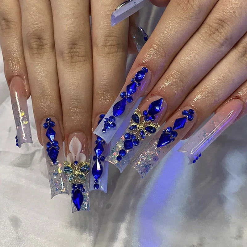 Nail Art Decorations Mixed size High Quality Glass s Crystal Set Stone Drill Pen Manicure Accessories Supplies 231213