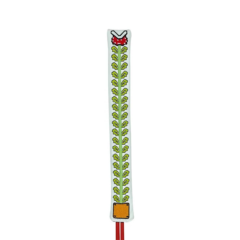 Other Golf Products Golf pointer cover Golf Alignment Stick Cover golf Locating rod sleeve PU Leather Double-sided embroidery Cannibal flower 231214