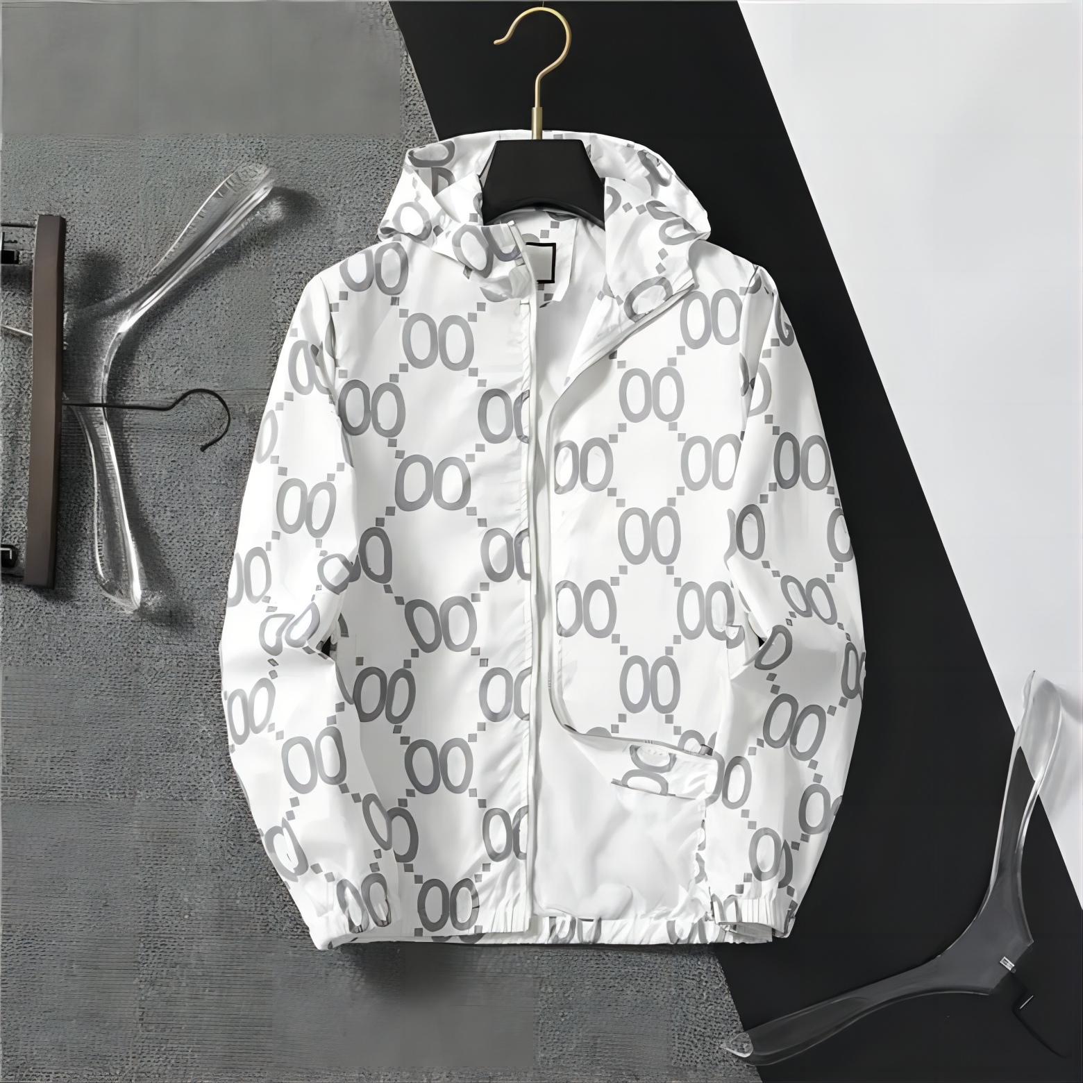 Fashion Mens Designer Jacket Hats Striped Windbreaker sportswear Outerwear Wind Casual Plus Print Baseball Zipper Hoodies Jackets Coats M-3XL