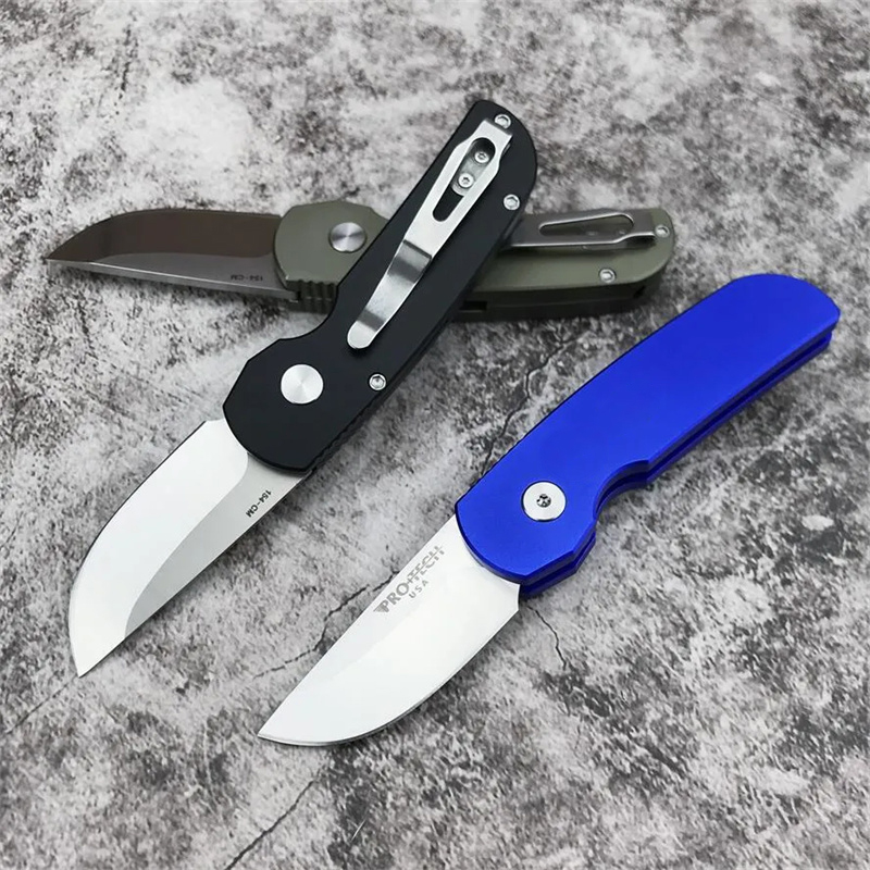 Mini Pro Tech 2203 Godfather Hunting Folding Knife T6-6061 Aluminum Alloy Tactical Knifes Outdoor Survival Defense Easy To Carry Knives 3300 5201 5101