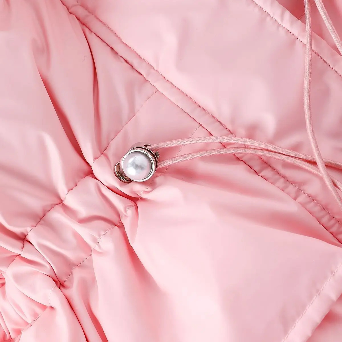 Down Coat Winter Girls Down Clothes Fashion Long Fur Hooded Cotton Padded Jacket Kids Warm Slim Waist Children Outerwear XMP390 231214