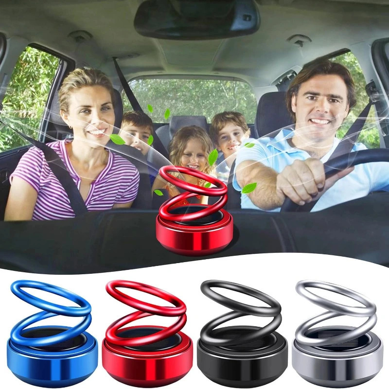 Car Air Freshener Solar Car Air Freshener rotate Kinetic Molecular Heater Fragrance Supplies Interior Accessories Decor Flavoring Perfume Diffuser 231